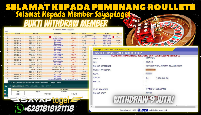 Bukti JP Casino Sayaptogel - Judi Roulette Online