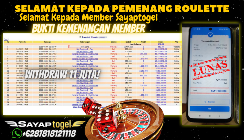 Bukti JP Casino Sayaptogel - Judi Roulette Online