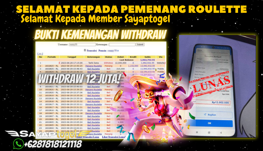 Bukti JP Casino Sayaptogel - Judi Roulette Online