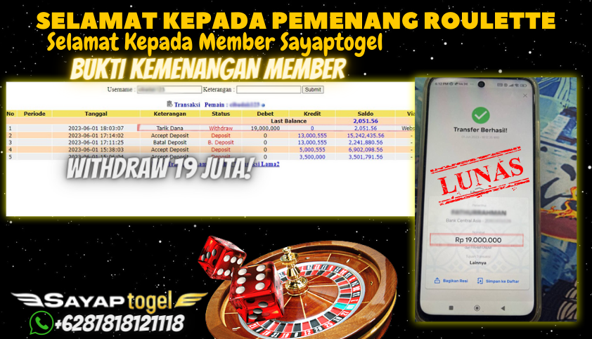 Bukti JP Casino Sayaptogel - Judi Roulette Online