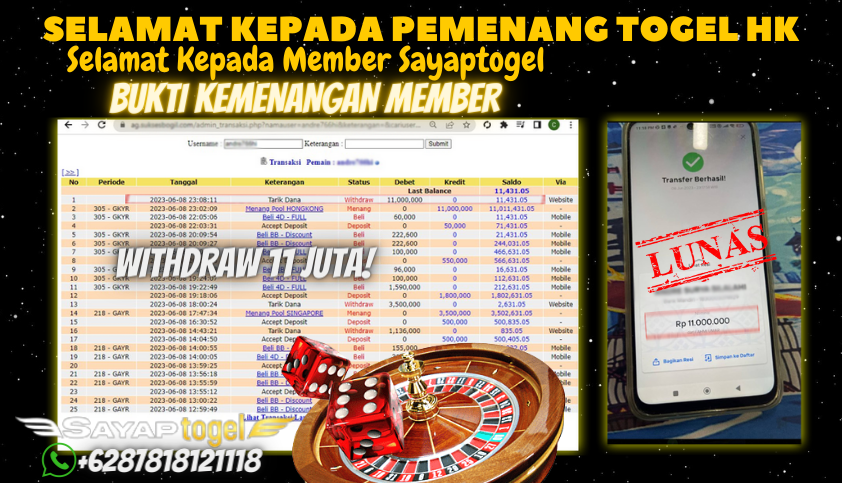 Bukti JP Togel Online Sayaptogel - Togel Hongkong