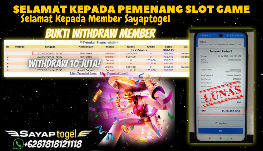 Bukti JP Slot Pragmatic Play Sayaptogel - Gates of Olympus