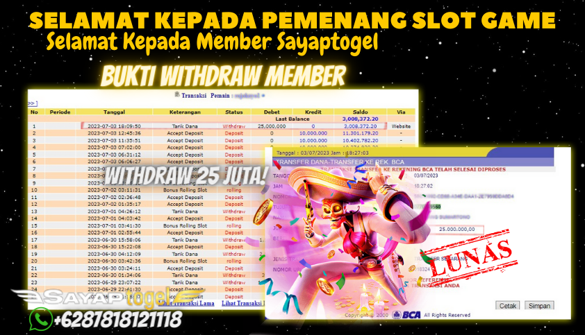 Bukti JP Slot Pragmatic Play Sayaptogel - Gates of Olympus