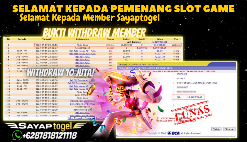 Bukti JP Slot Pragmatic Play Sayaptogel - Gatot Kaca