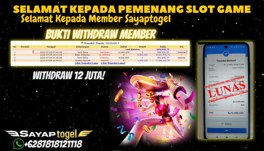 Bukti JP Slot Pragmatic Play Sayaptogel - Spaceman