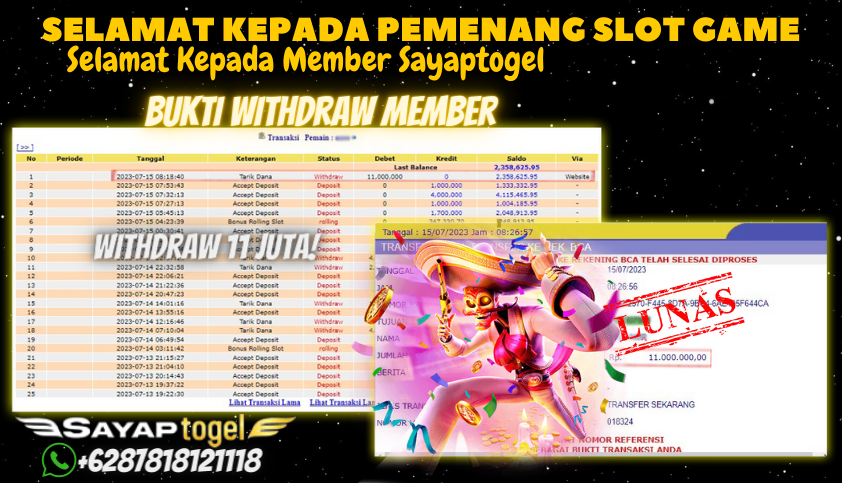 Bukti JP Slot Pragmatic Play Sayaptogel - Sweet Bonanza