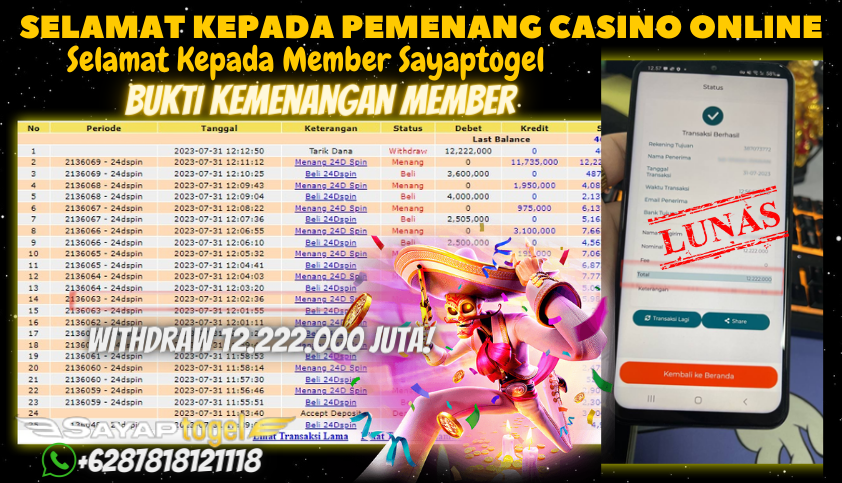 Bukti JP Casino Sayaptogel - Judi Roulette Online