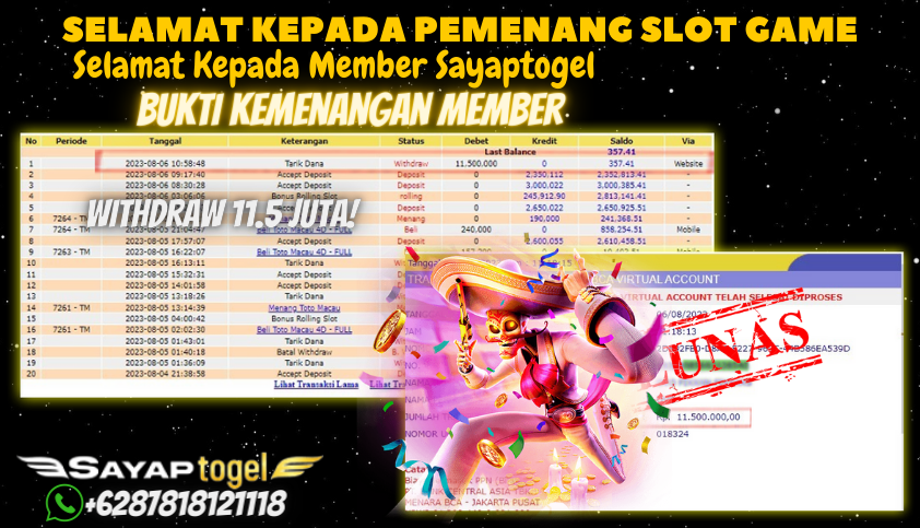 Bukti JP Slot Pragmatic Play Sayaptogel - Starlight Princess