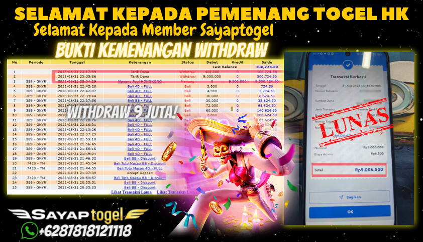 Bukti JP Togel Online - Togel Hongkong